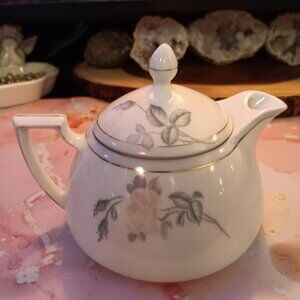 Vintage Bavaria Porcelain Teapot Gorgeous Hand-Painted STUNNING RARE Numbered